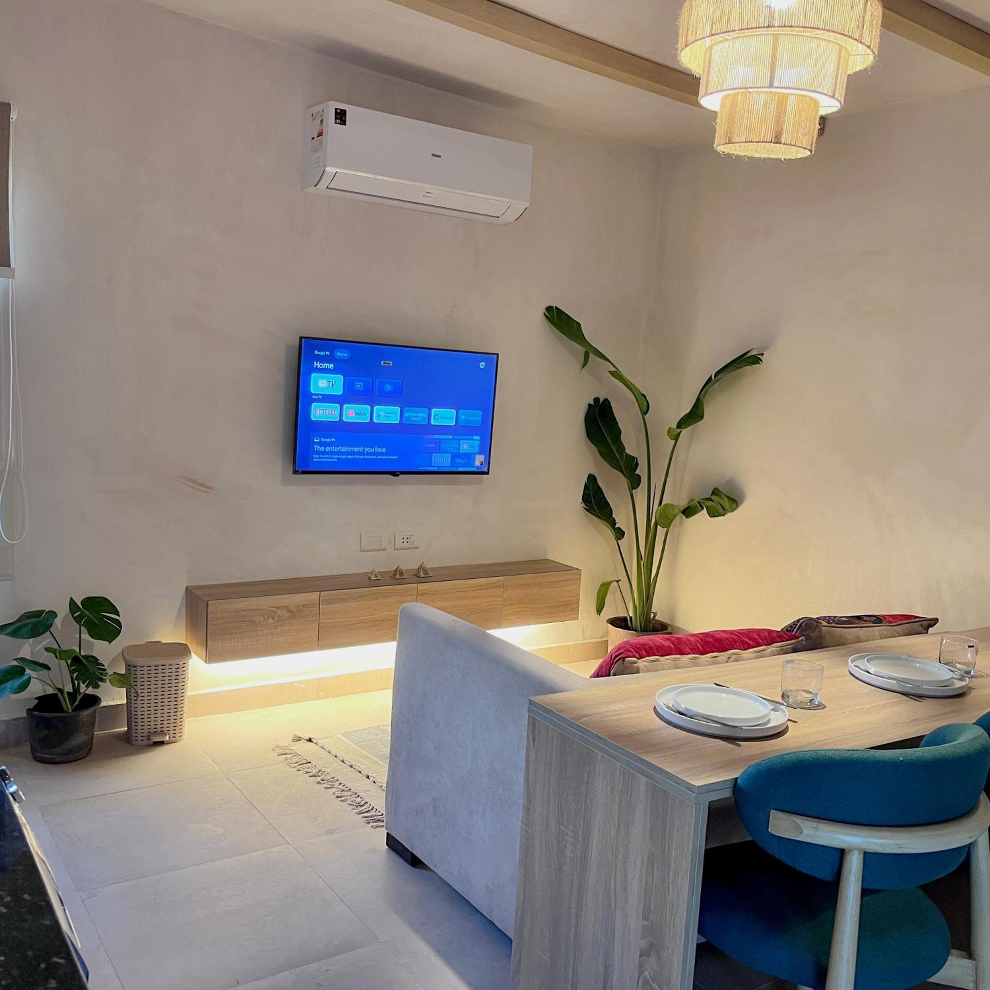 Boho Getaway With Pyramids View & Jacuzzi Apartamento Giza Exterior foto